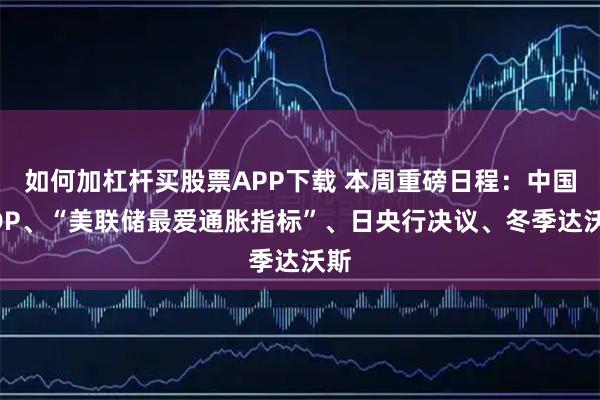 如何加杠杆买股票APP下载 本周重磅日程：中国GDP、“美联储最爱通胀指标”、日央行决议、冬季达沃斯